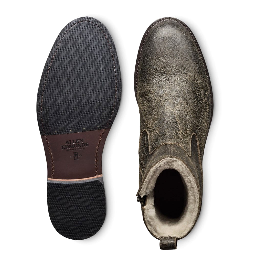 Allen Edmonds Tompkins Shearling Zip-up Boots Husk (7832