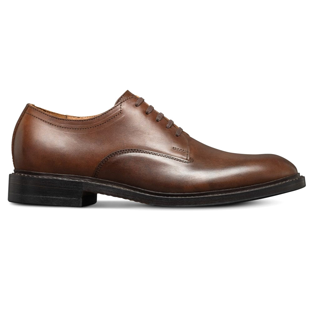 Allen Edmonds Trevor Leather Plain-toe Derby Shoes Brown (7415)