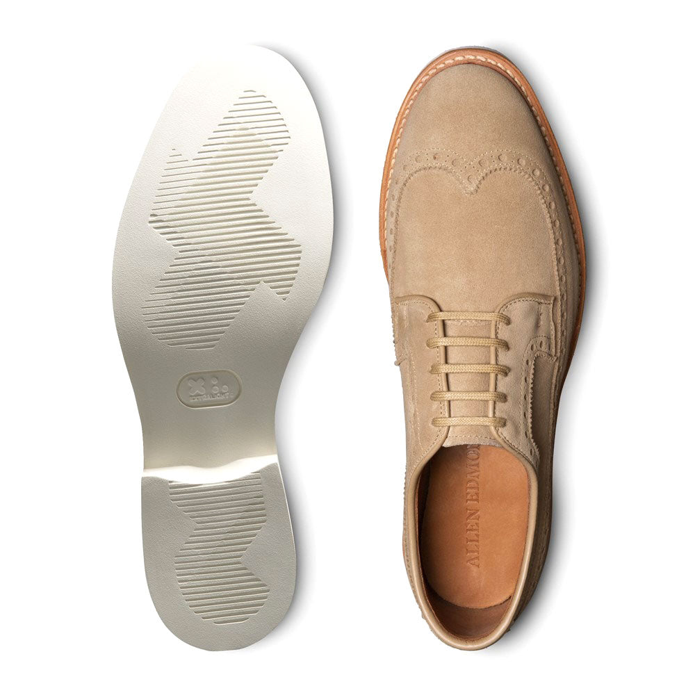 Allen Edmonds William Suede Wingtip Derby Bone (6317)