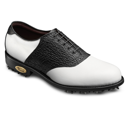 Allen Edmonds Redan Golf Shoes White/Chili Weave Print