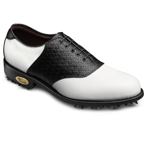 Allen Edmonds Redan Golf Shoes White/Chili Weave Print