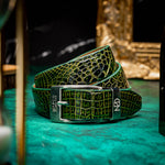 Marco Di Milano Alligator Belt Antique Green