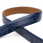 Marco Di Milano Alligator Belt Antique Navy