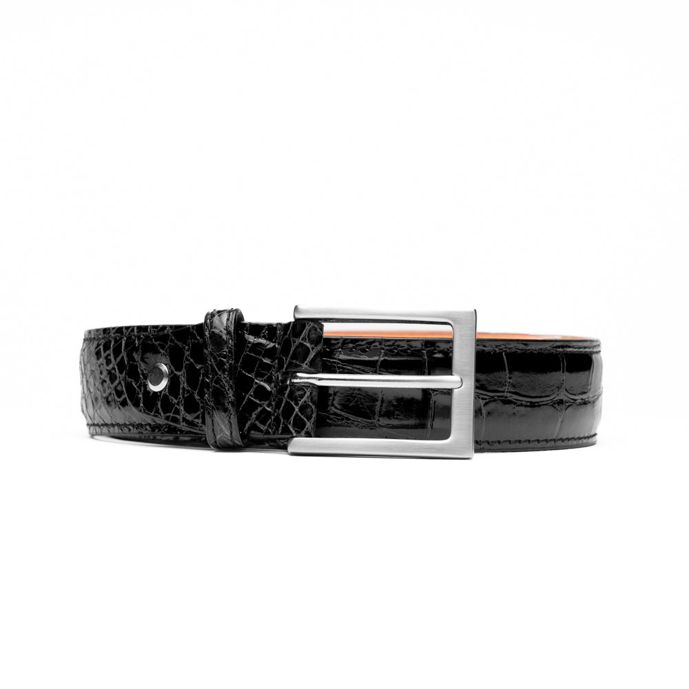 Zelli Alligator Belt Black (70-100-BLK)