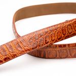 Marco Di Milano Alligator Belt Antique Honey