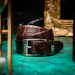 Marco Di Milano Alligator Belt Brown