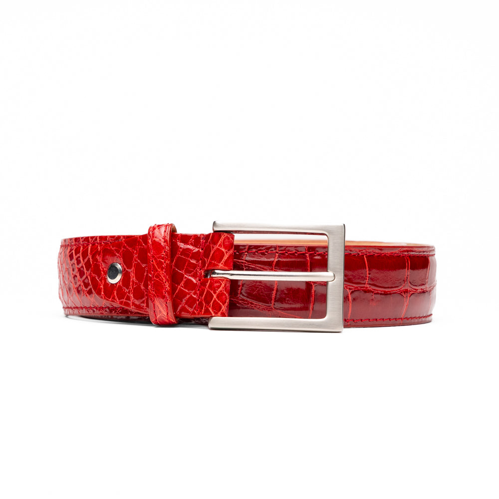 Zelli Alligator Belt Red (70-100-RED)