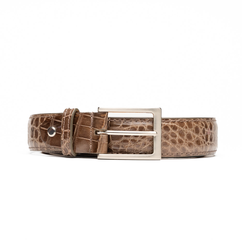 Zelli Alligator Belt Taupe (70-100-TPE)