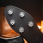 Caporicci Alligator Golf Shoes Black