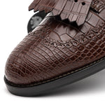 Caporicci Alligator Golf Shoes Brown