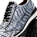 Marco Di Milano Alonzo Caiman Crocodile Sneakers Newspaper