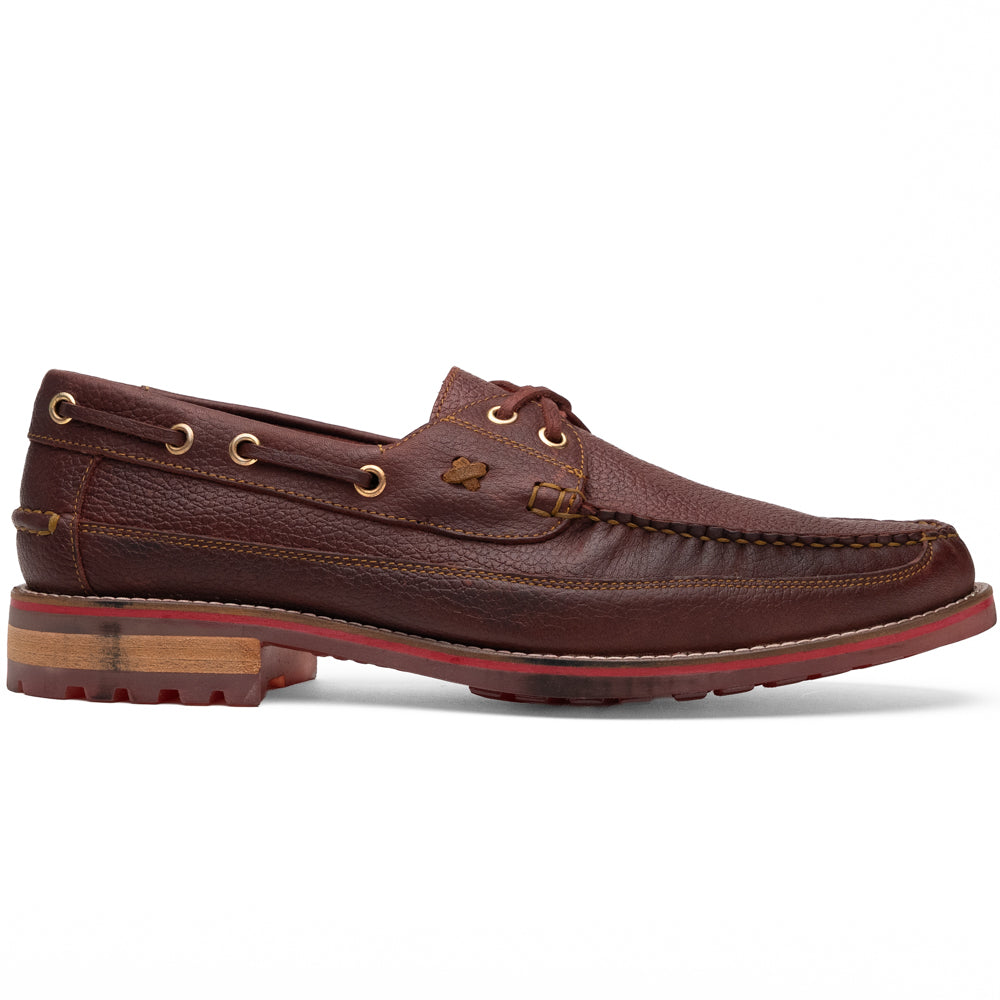 Marco Di Milano Amalfi Leather Boat Shoe Wine