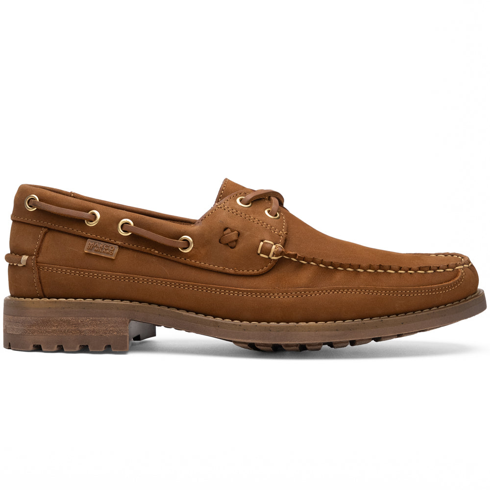 Marco Di Milano Amalfi Leather Boat Shoe Bronze