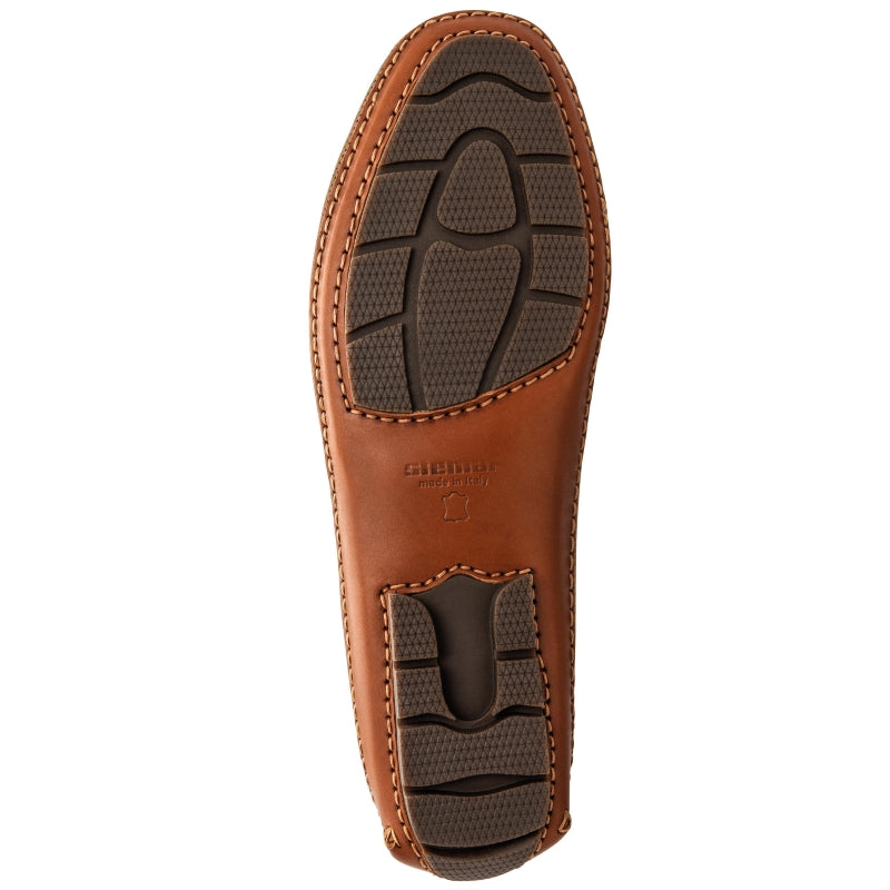 Stemar Perforated Driving Loafers Brown / Tan