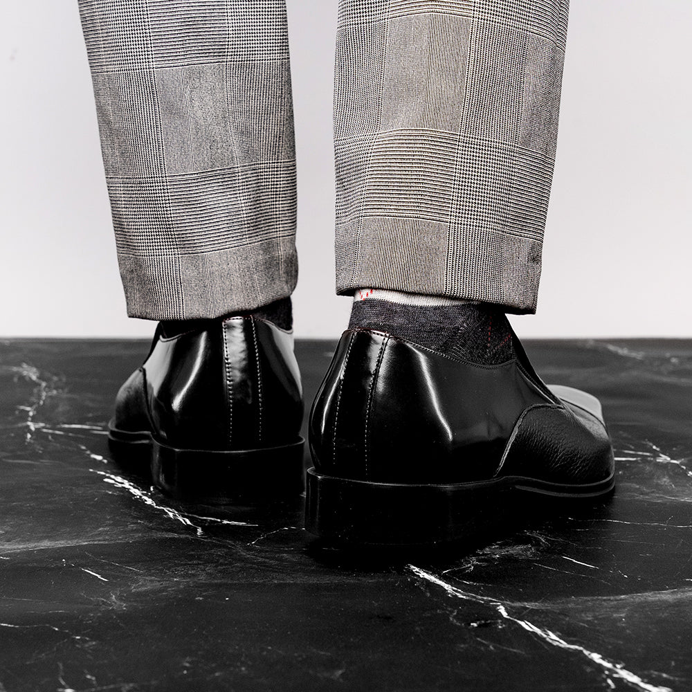 Belvedere Studio Andreo Deerskin & Nappa Loafers Black