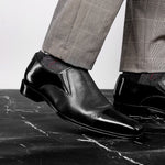 Belvedere Studio Andreo Deerskin & Nappa Loafers Black