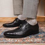 Marco Di Milano Andretti Ostrich Leg Shoes Black