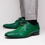 Marco Di Milano Andretti Ostrich Leg Shoes Green Lemon
