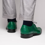 Marco Di Milano Andretti Ostrich Leg Shoes Green Lemon