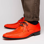 Marco Di Milano Andretti Ostrich Leg Shoes Orange