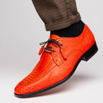 Marco Di Milano Andretti Ostrich Leg Shoes Orange