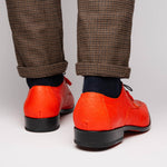 Marco Di Milano Andretti Ostrich Leg Shoes Orange