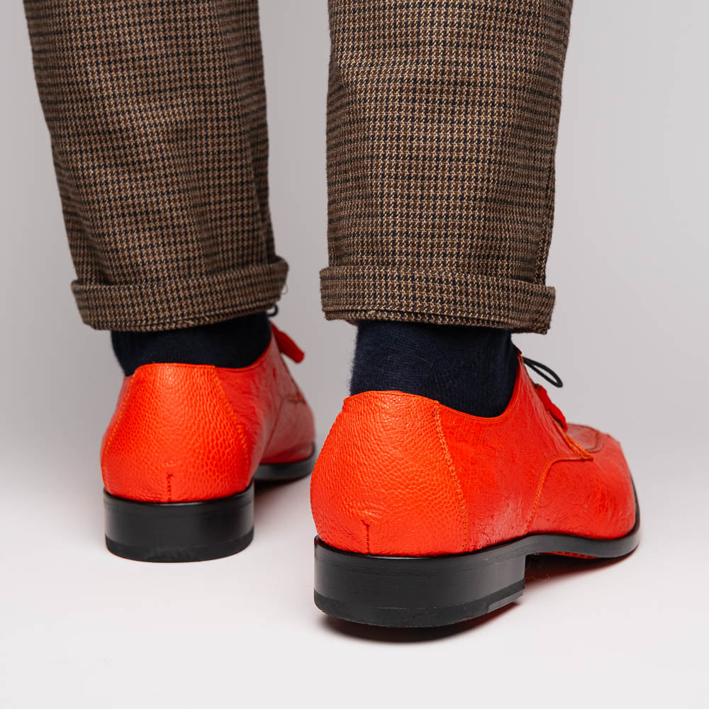 Marco Di Milano Andretti Ostrich Leg Shoes Orange
