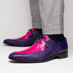 Marco Di Milano Andretti Ostrich Leg Shoes Pink / Purple