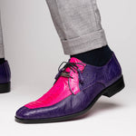 Marco Di Milano Andretti Ostrich Leg Shoes Pink / Purple