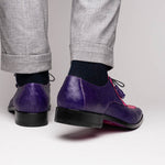 Marco Di Milano Andretti Ostrich Leg Shoes Pink / Purple