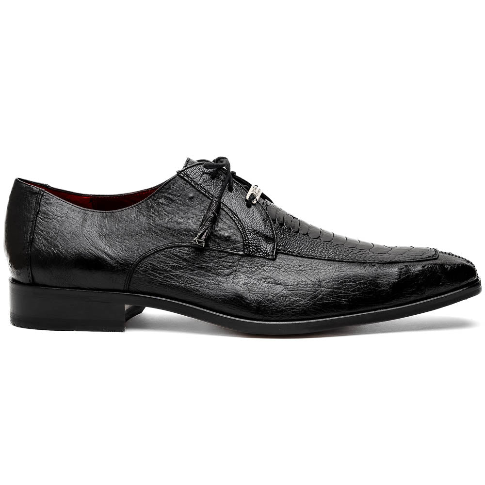 Marco Di Milano Andretti Ostrich Leg Shoes Black