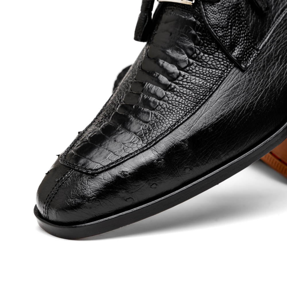 Marco Di Milano Andretti Ostrich Leg Shoes Black
