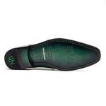 Marco Di Milano Andretti Ostrich Leg Shoes Green Lemon