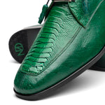 Marco Di Milano Andretti Ostrich Leg Shoes Green Lemon