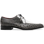 Marco Di Milano Andretti Ostrich Leg Shoes Grey / White