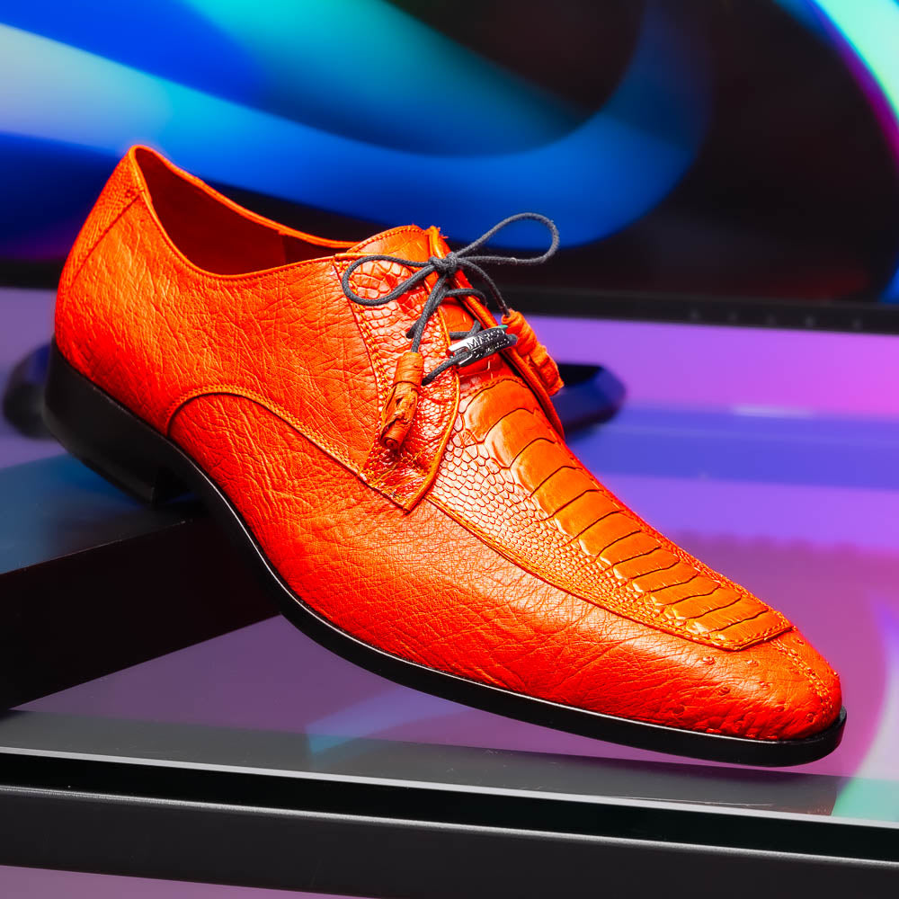Marco Di Milano Andretti Ostrich Leg Shoes Orange