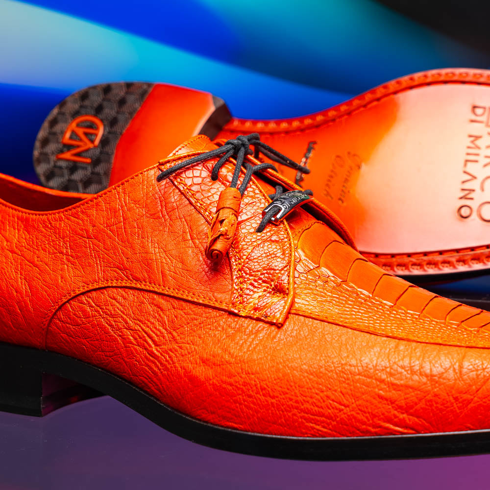Marco Di Milano Andretti Ostrich Leg Shoes Orange