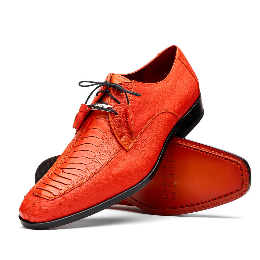 Marco Di Milano Andretti Ostrich Leg Shoes Orange