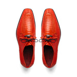 Marco Di Milano Andretti Ostrich Leg Shoes Orange