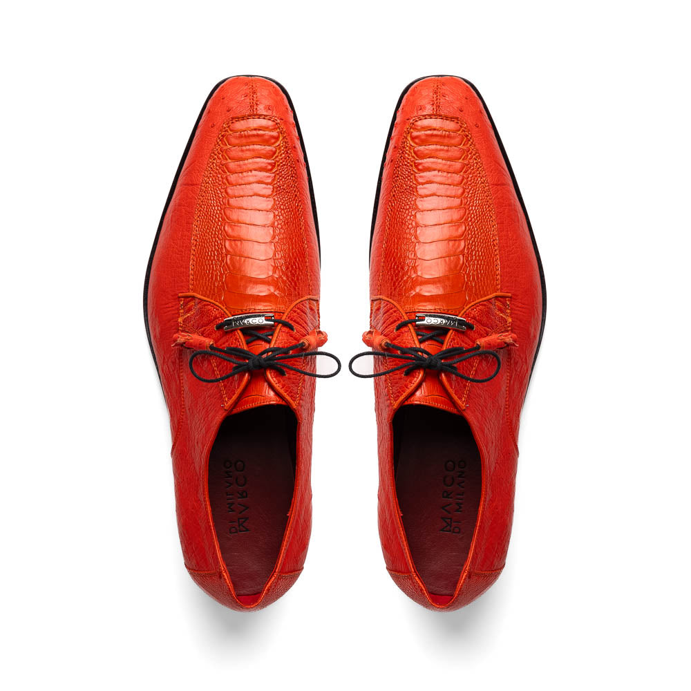 Marco Di Milano Andretti Ostrich Leg Shoes Orange