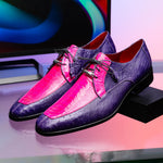 Marco Di Milano Andretti Ostrich Leg Shoes Pink / Purple