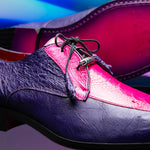 Marco Di Milano Andretti Ostrich Leg Shoes Pink / Purple