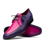 Marco Di Milano Andretti Ostrich Leg Shoes Pink / Purple