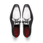 Marco Di Milano Andretti Ostrich Leg Shoes White / Black