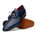 Marco Di Milano Anzio Alligator & Calfskin Derby Navy