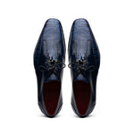 Marco Di Milano Anzio Alligator & Calfskin Derby Navy