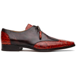 Marco Di Milano Anzio Alligator / Calfskin Derby Cognac