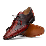 Marco Di Milano Anzio Alligator & Calfskin Derby Cognac
