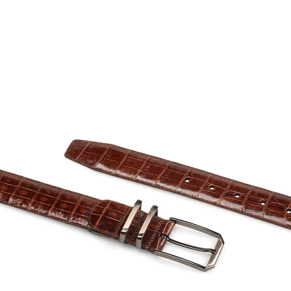 Mezlan Genuine Crocodile Belt Sport