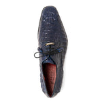 Marco Di Milano Apricena Caiman Crocodile Derby Navy